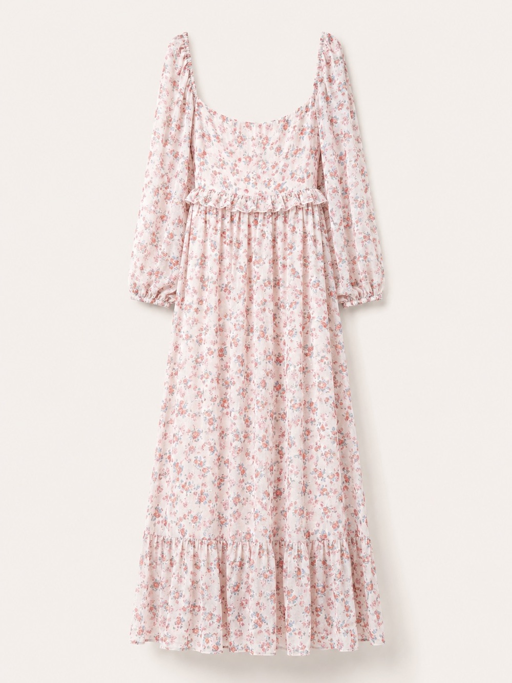 ALAMOUR The Label Evalyn Floral Maxi Dress Pink Fairycore Formal XL - Picture 6 of 12